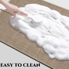 Non-Slip Corner Shower Mats,Semi-Circular Bath Mat, Curved Bath Rug, Washable