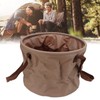 Collapsible Bucket Wear Resistant Space Saving Portable Folding Bucket for