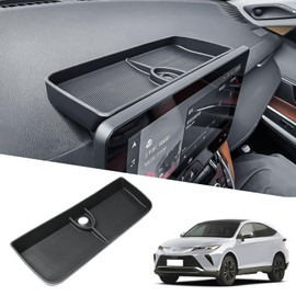 X-TKER Dashboard Organizer Compatible with Toyota Venza 2021 2022 2023 2024 Accessories, 2021-2024 Venza Dash Board Insert Tray Dash Storage Box Compartment Behind Screen, Sunglasses Tissue Holder