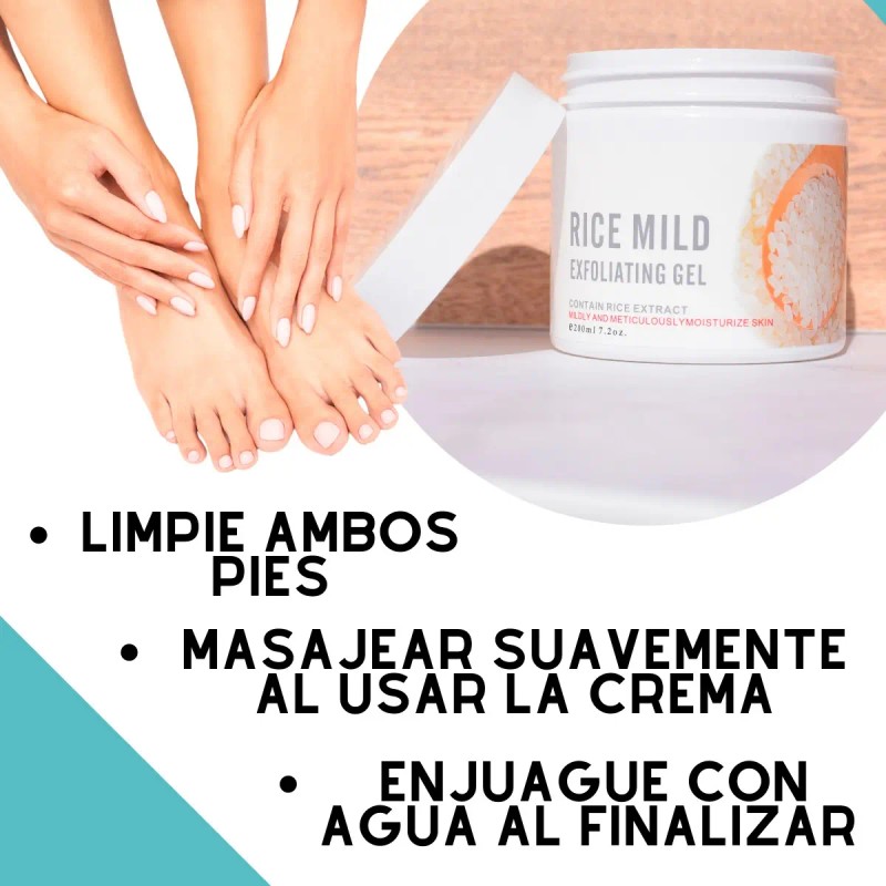 Exfoliante Para Pies Suaves Callos Resequedad Masajes