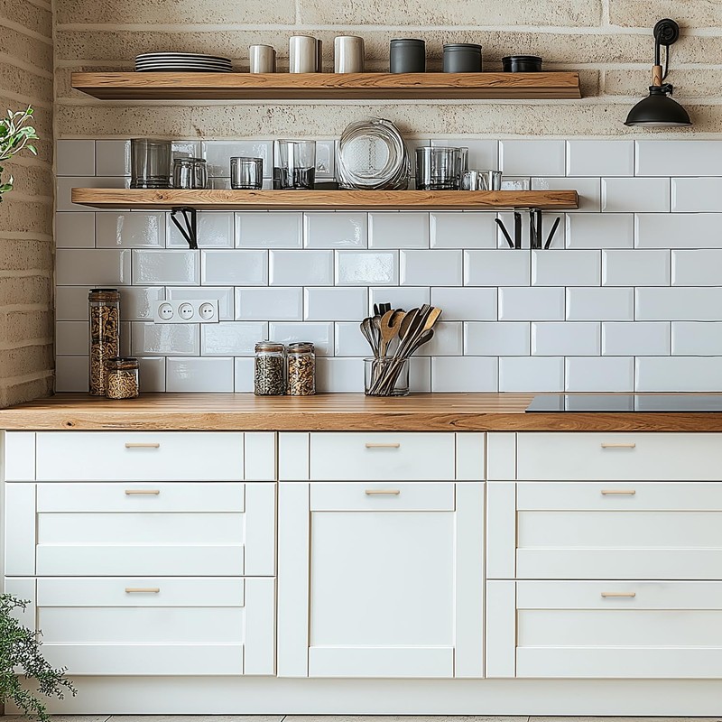 Ravinte 5 Pack Solid 5 Inch Hole Center Slim Square