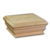 Woodway Pyramid Post Cap, fits 3.5" Post, in Premium Cedar,