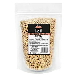Pimienta blanca entera 200 Gramos Pouch Resellable Lasal