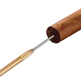 W.SWAN Cigar Draw Enhancer Tool Cigar Needle of Punch(Color:Gold1)