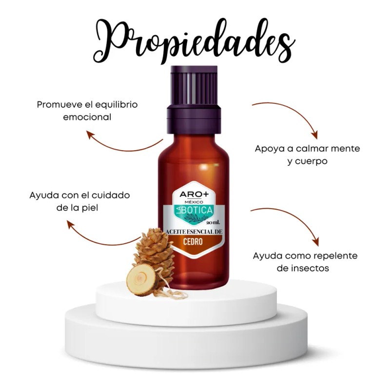 Aceite Esencial Cedro, Aromaterapia, 100% Puro, Terapéutico