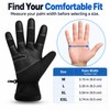 Winter Thermal Touchscreen Gloves with Soft Fleece Lining, Non-Slip Grip