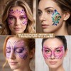 56pcs Face Paint Stencils, Reusable Body Facial Painting Templates