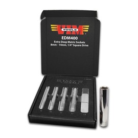 VIM Tools EDM411 11mm Extra Deep Metric socket, 1/4" square drive, chrome