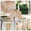 Cheesecloth Table Runner 2 Pcs Beige Table Runner 35x118 Inch