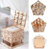 Crystal Cosmetic Storage Container, Makeup Organiser, Cotton Pads Container Box,