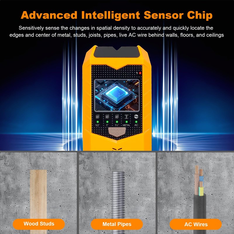 KUUAUX Stud Finder Wall Scanner, 5 in 1 Stud Detector