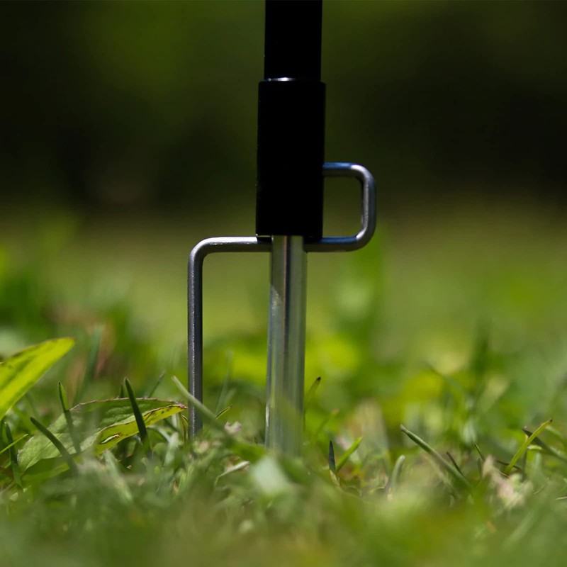 huanbush Lantern Stand, Screw-in Type, Lantern Pole, Aluminum, Ultra Lightweight,