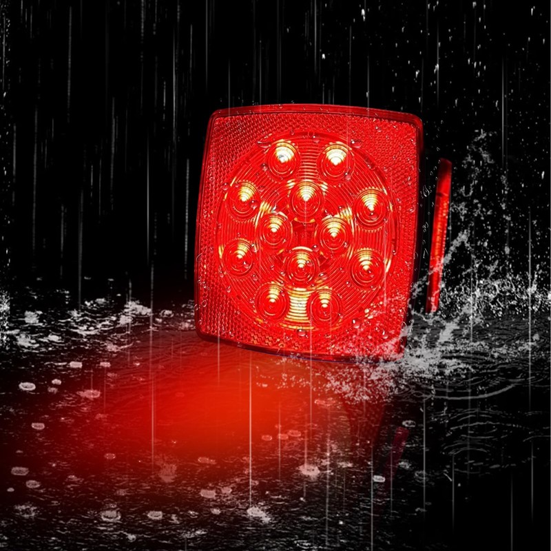 fouwick LED Trailer Light Kit,License plate light, 12V,IP67 Waterproof for