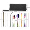 VANDBAO Camping Utensils Set, Portable Travel Utensils with Case for