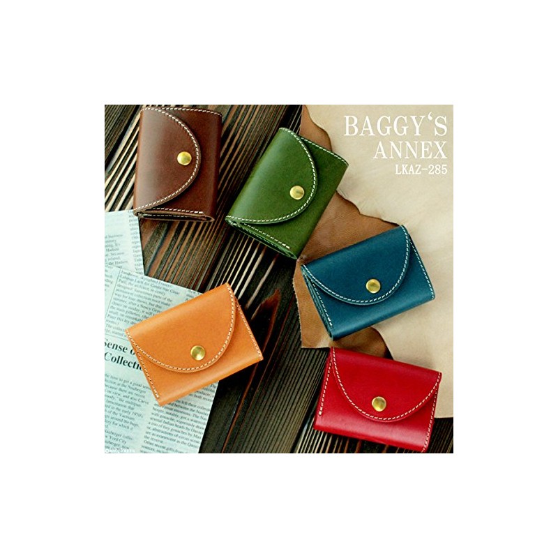 Baggy Port LKAZ-285 Tri-Fold Wallet, Cowhide Tochigi Leather, Mini Wallet,
