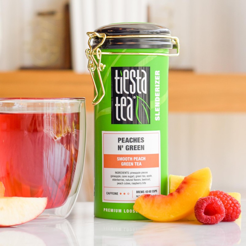 Tiesta Tea - Peaches N’ Green, Loose Leaf, Smooth Peach