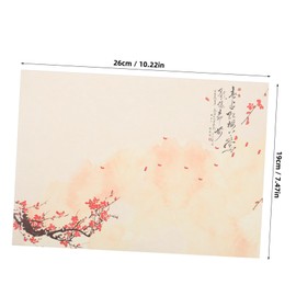 DOITOOL 80 Sheets Vintage Letter Writing Paper Set Decorative Stationery for Notes Poems and Greetings Unique Retro Design Smooth Writing for Invitations and Calligraphy