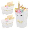 INHEMING Pack of 12 Unicorn Popcorn Boxes, Cardboard Candy Snack