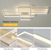 GEADI Modern Dimmable Ceiling Light,35.4" White Led Ceiling Light Fixtures