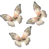 4 Pcs Organza Butterfly Hair Clips with Two Layer Elegant