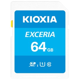 KIOXIA KLNEA064G, Made in Japan, SD Card, 64GB, SDXC, UHS-I, Class 10 (Read Speed 100 MB/s), Genuine Product, Manufacturer Warranty 5 Years