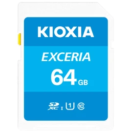 KIOXIA KLNEA064G, Made in Japan, SD Card, 64GB, SDXC, UHS-I, Class 10 (Read Speed 100 MB/s), Genuine Product, Manufacturer Warranty 5 Years