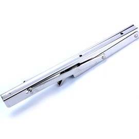 Amarine Made 1-Pack 12" Polished 304 Stainless Steel Folding Shelf Bench Table Folding Shelf or Bracket, Max Load: 330lb, Short Release Arm