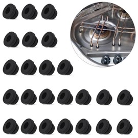 UTXN 24 Pcs Pot Carrier Rubber Hob Spout Rubber Grommet RV Cooker Spout Rubber Feet Cooker Rubber Feet for RV Cookers Compatible with Dometic, Smev and Thetford 5mm Bars