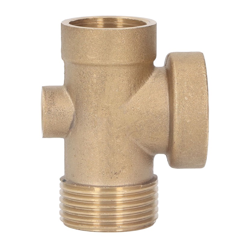 4 Ways Water Hose Splitter Brass G1in Pipe Adapter Connector