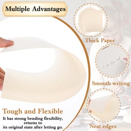 120 Sheets Shimmer Cardstock 8.5 x 11 Inches Cream Double Sided Thick Pearl Glitter Cardstock 250gsm/92lb Laser Printer Friendly for Invitations, Certificates, Crafts, Menus, DIY Cards Beige White