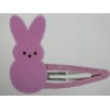 Easter Peeps Bunnies Hair Clip Accessories Set of Two /