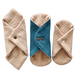 Hanabu Cloth Liner Trial 3-piece Set A (Snap M, Extra Snap S Round Type, Extra Warm Cloth Size M)