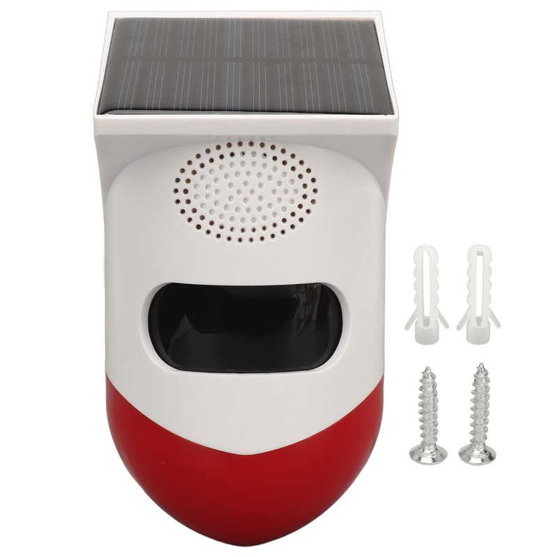 Solar Strobe Light Alarm Waterproof Waterproof Anti Theft Outdoor Motion