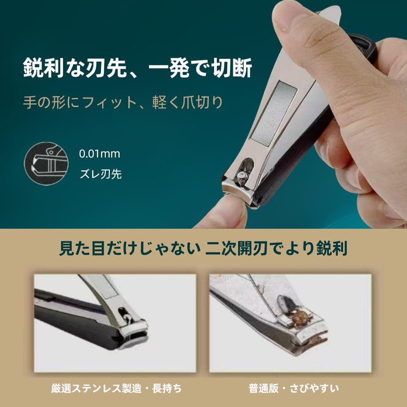VoloEco Nail Clippers, Splash Proof, For Both Limbs & Limbs,