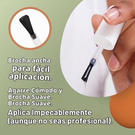 Eternal Colección – Juego de 5 piezas: Larga duración, secado rápido, esmalte de uñas de brillo espejo – endurecedor, acabado brillante y brillante – 
