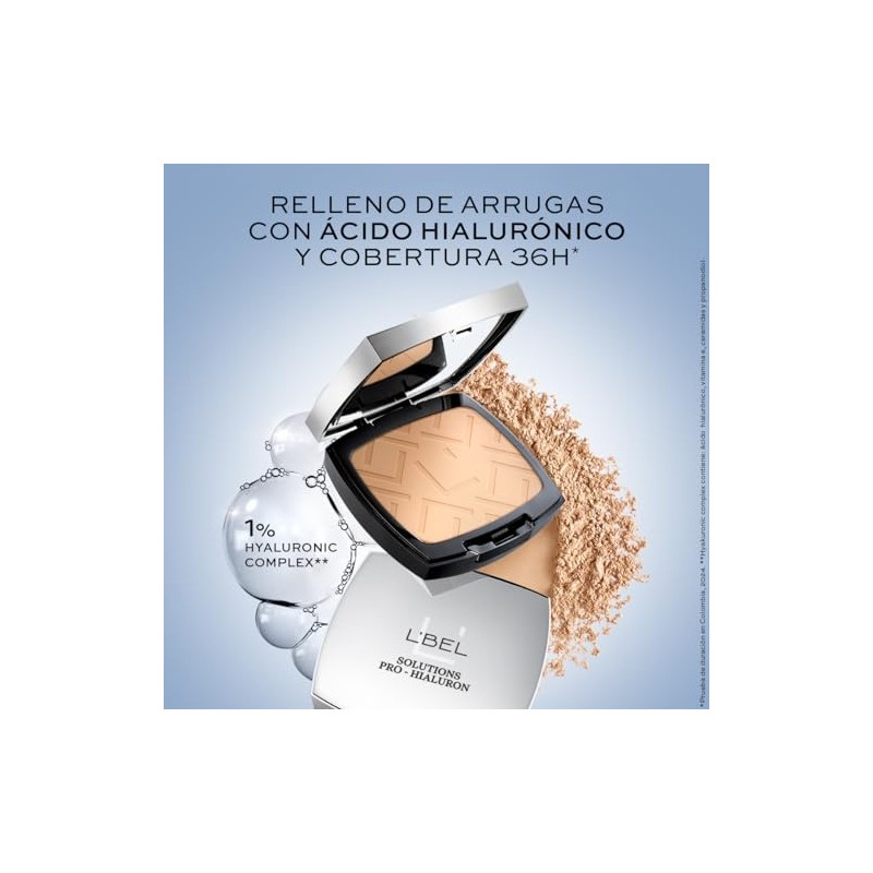 L'BEL - Polvos compactos Solutions Pro-Hialuron 9g - Arena 200