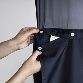 Barossa Design Fabric Snap-in Liner 70" W x 54" H - Hotel Style Removable Replacement Inner Liner, Machine Washable & Water Repellent - Navy, 70x54