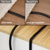 Elecan Flat Plug Extension Cord 12 Ft with Slim Space-Saving