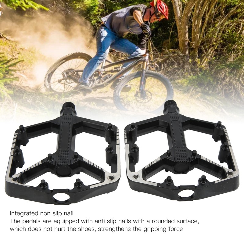 MEROCA Mountain Bike Pedals Aluminum Alloy Anti Slip Bicycle Pedals