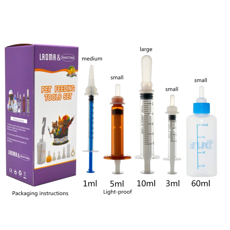 Pet Feeding Bottle. Pet Syringe. Pet Puppy Bottles. Dog and