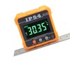 Orange Digital LCD Protractor Inclinometer Waterproof Bevel Box Protractor Magnetic