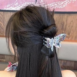 Butterfly thorn hair wig pin slick bun magpie hair part po (KYR-WFGME5Z) natural brown / 나비 가시머리 가발 집게핀 슬릭번 까치머리 부분 포 (KYR-WFGME5Z) 내츄럴브라운