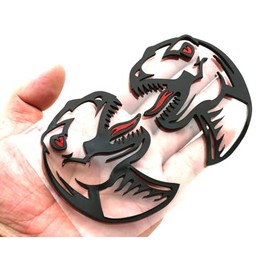 Pareja de emblemas 3D Velociraptor nuevos, derecho e izquierdo, calcomanías adhesivas de reemplazo para Raptor, universal para camiones, SUV, motocicleta, lado, parte trasera, delantera, capó, puerta