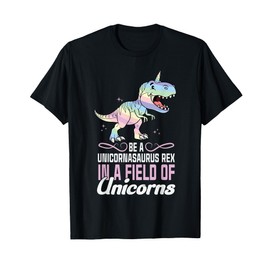 Cute Dinocorn T-shirt Dinosaur Girls Unicorn T-Shirt