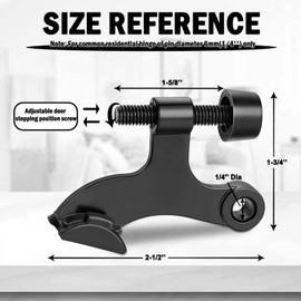 Hinge Pin Door Stopper, 2 Pcs Heavy Duty Hinge Pin Stopper, Adjustable Stopper with Black Rubber Bumper Tips, Striking Wall Dents from Door Knobs, Black