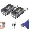 2PACK EDC Keychain Flashlight - Super Bright Mini Keychain Light