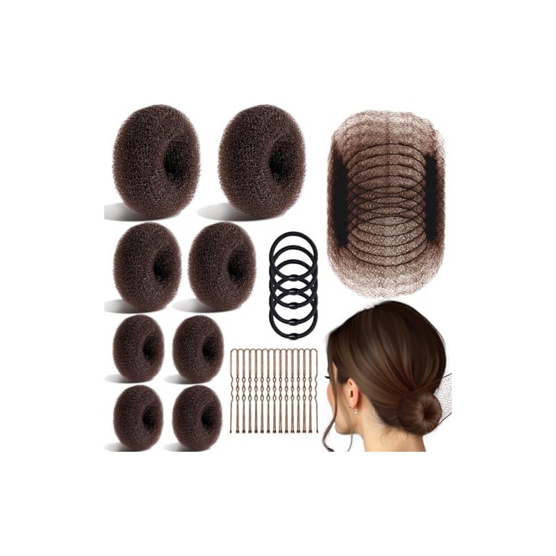 TsMADDTs Set De Moños Y Redecillas Para El Cabello Set