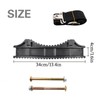 Ladder Stabilizer with Strap and Screws, Rubber Steep Ladder Accessory