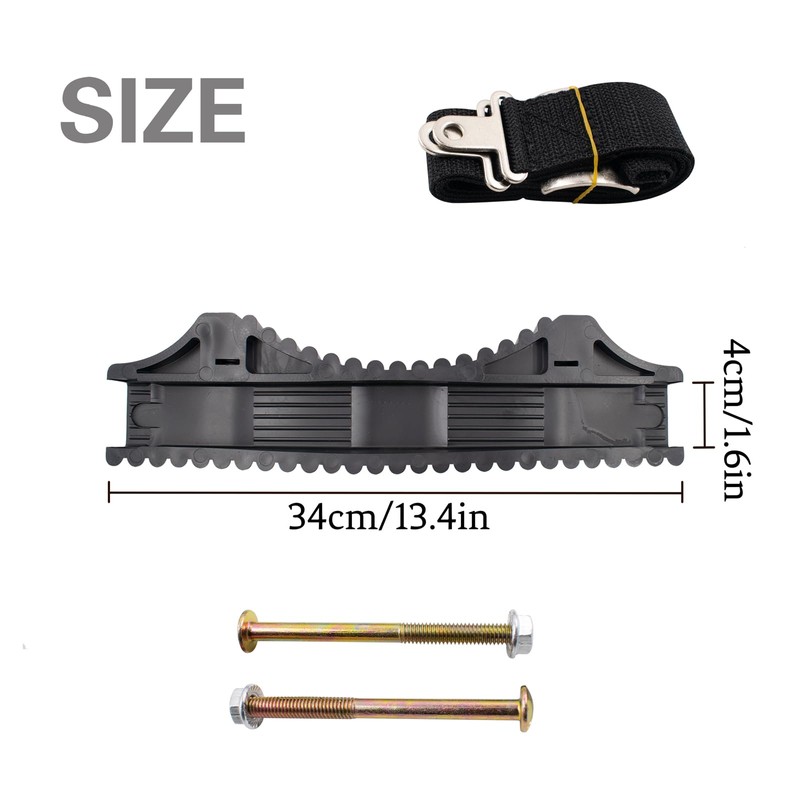 Ladder Stabilizer with Strap and Screws, Rubber Steep Ladder Accessory