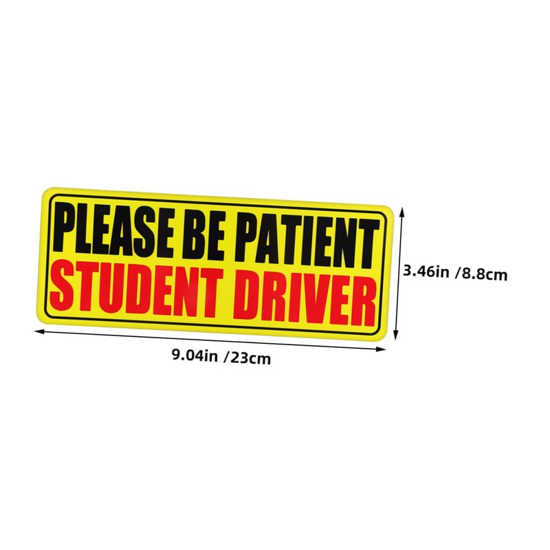 GRIRIW Magnetic Student Drivers Sign 10 Pcs Car Magnets Reflective